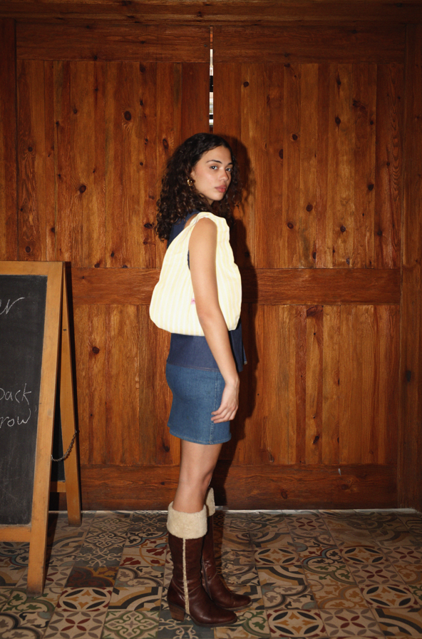 The Belted Denim Waistcoat