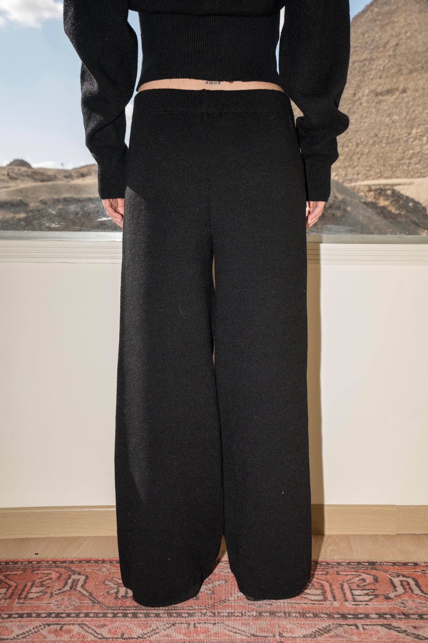 Cloudline knit pants in black