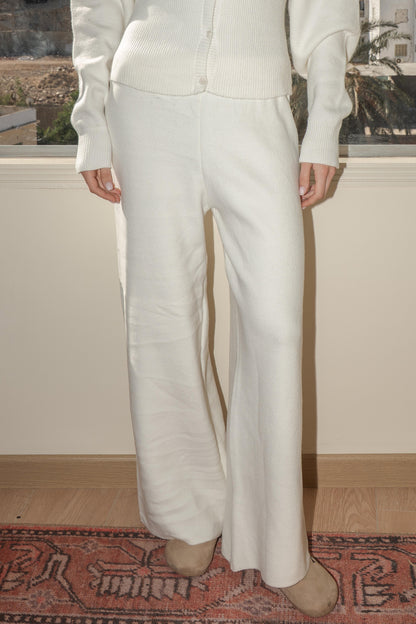 Cloudline knit pants in cream